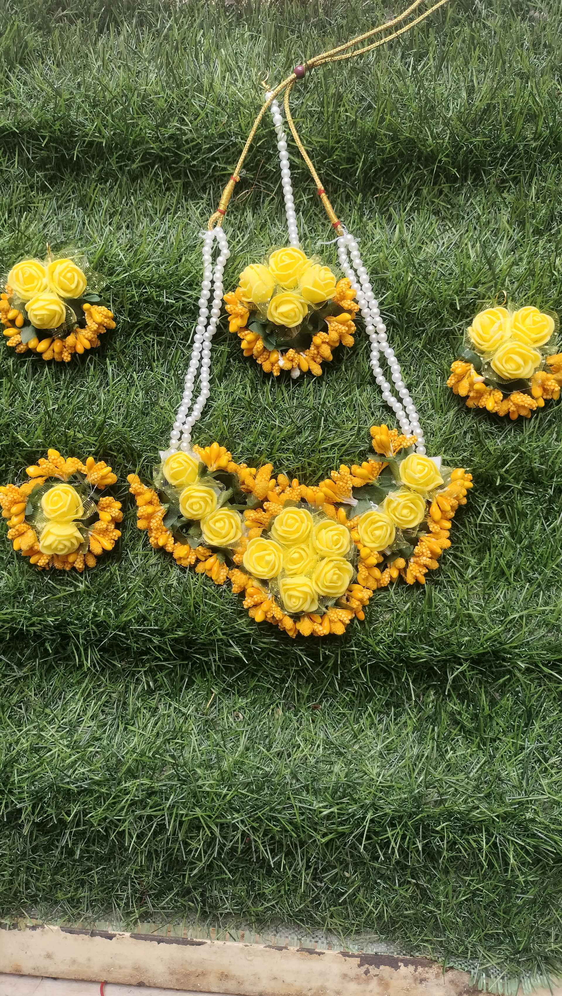 Haldi Jewellery Yellow Golden