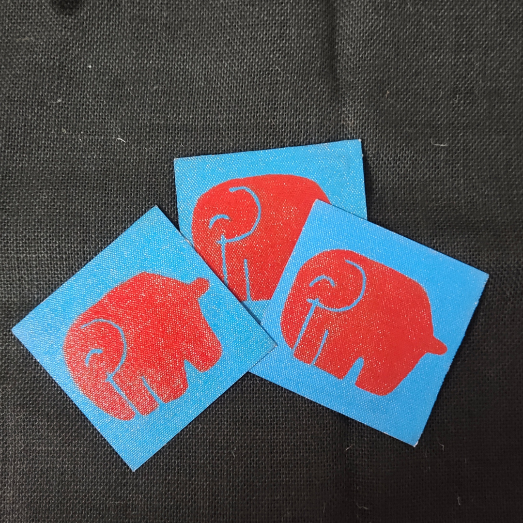 Coaster Magnet-Elephant/Red