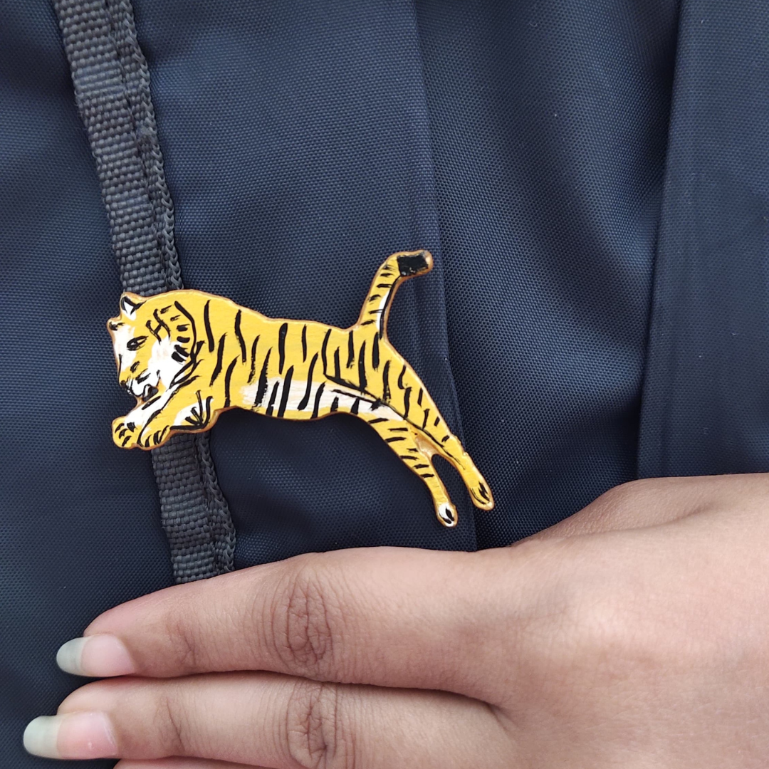 Lapel Pin- Painted - Tiger-01