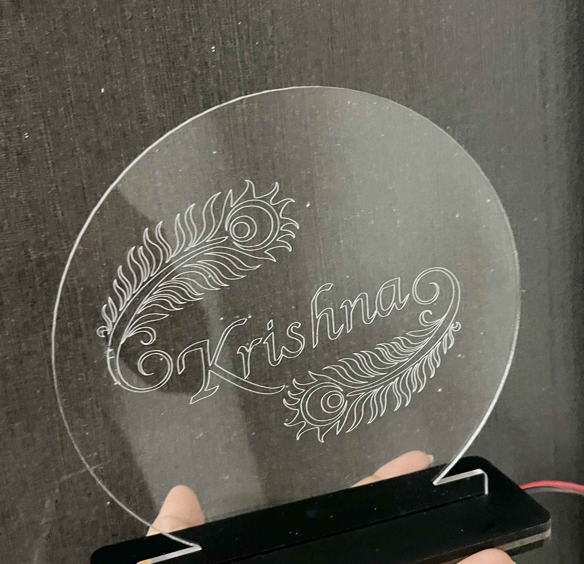 Engraved Acrylic Customizable Name Plate