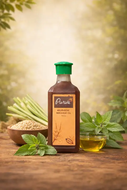 Purva Lemongrass Massage oil (170 ml)
