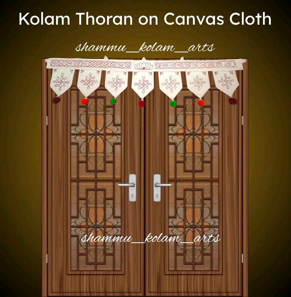 kolam Toran on Canvas Cloth