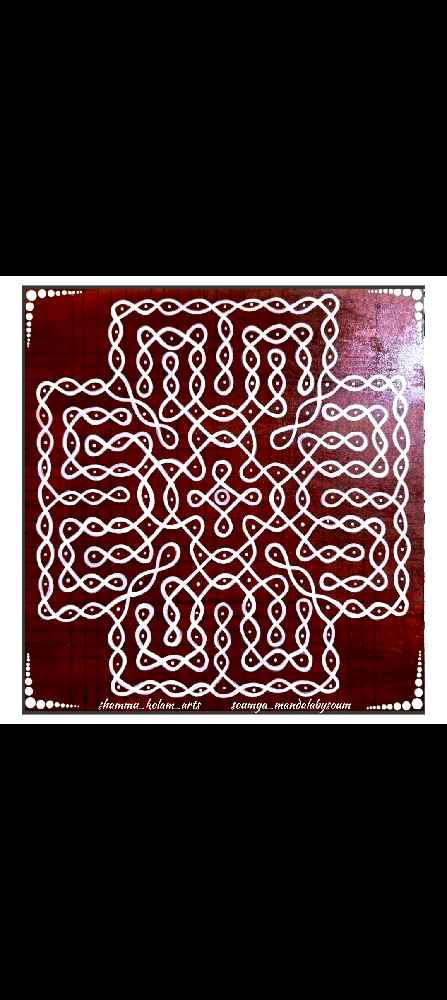 Kolam Wall Hanging (24” board)