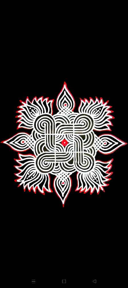Kolam Sticker 1 (11"x11")