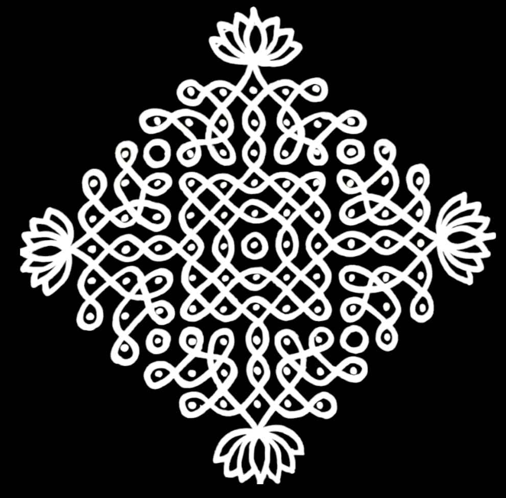 Kolam Sticker 2 (11"x11")