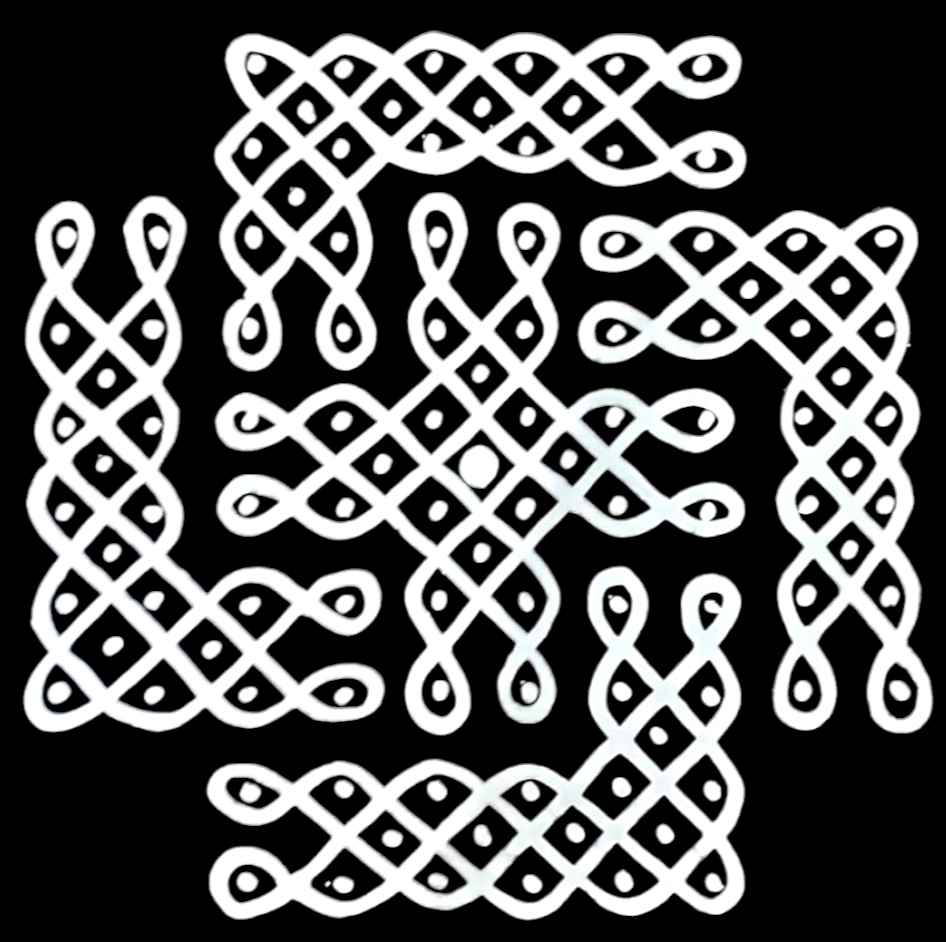 Kolam Sticker 5 (11"x11")