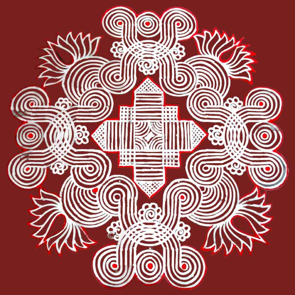Kolam Sticker 7