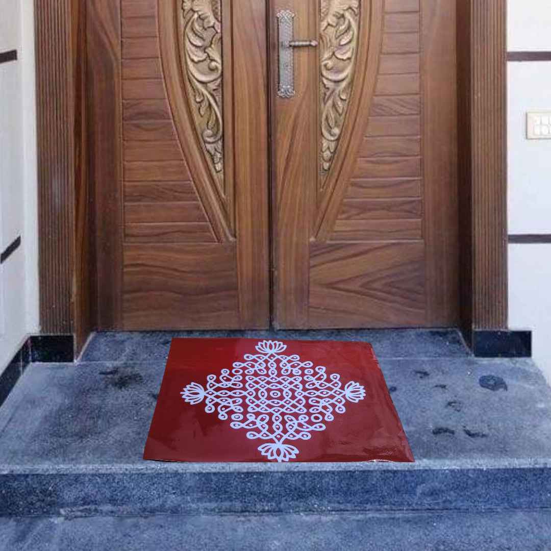 Lotus Sikku Kolam (15x15inches)