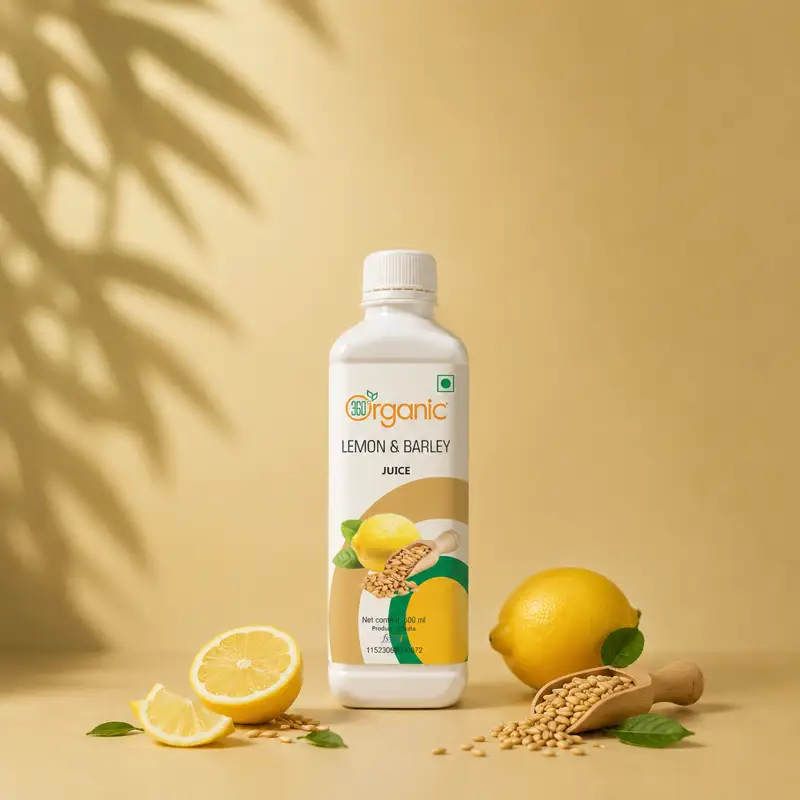 360° Organic Lemon Barley Juice (500ml)