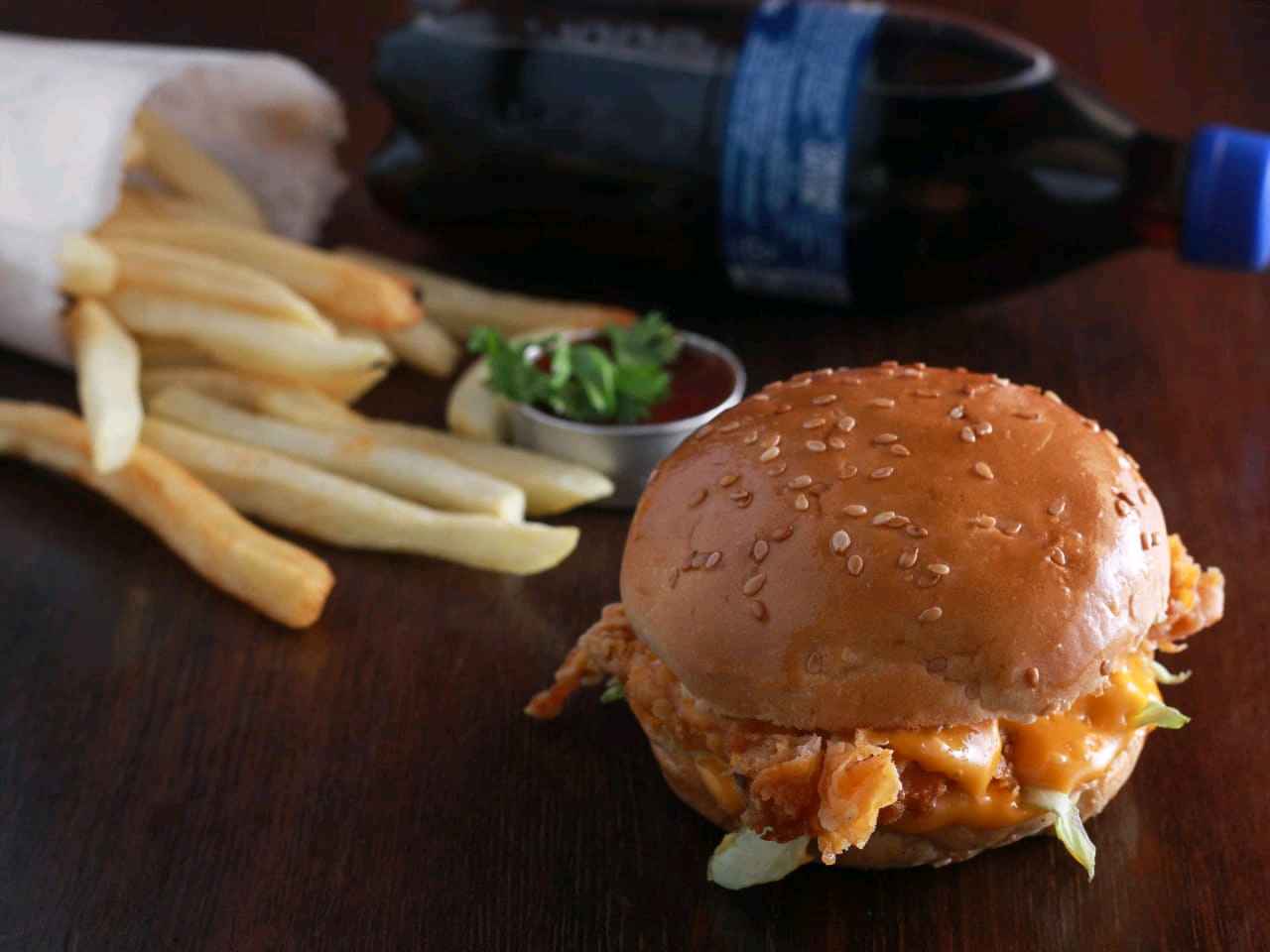 Chicken Crispy Burger + Reg French Fries + Mini Coke