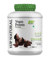 1Up Natural Vegan Protein, 2 Kg( 4.4 Lb )- Chocolate