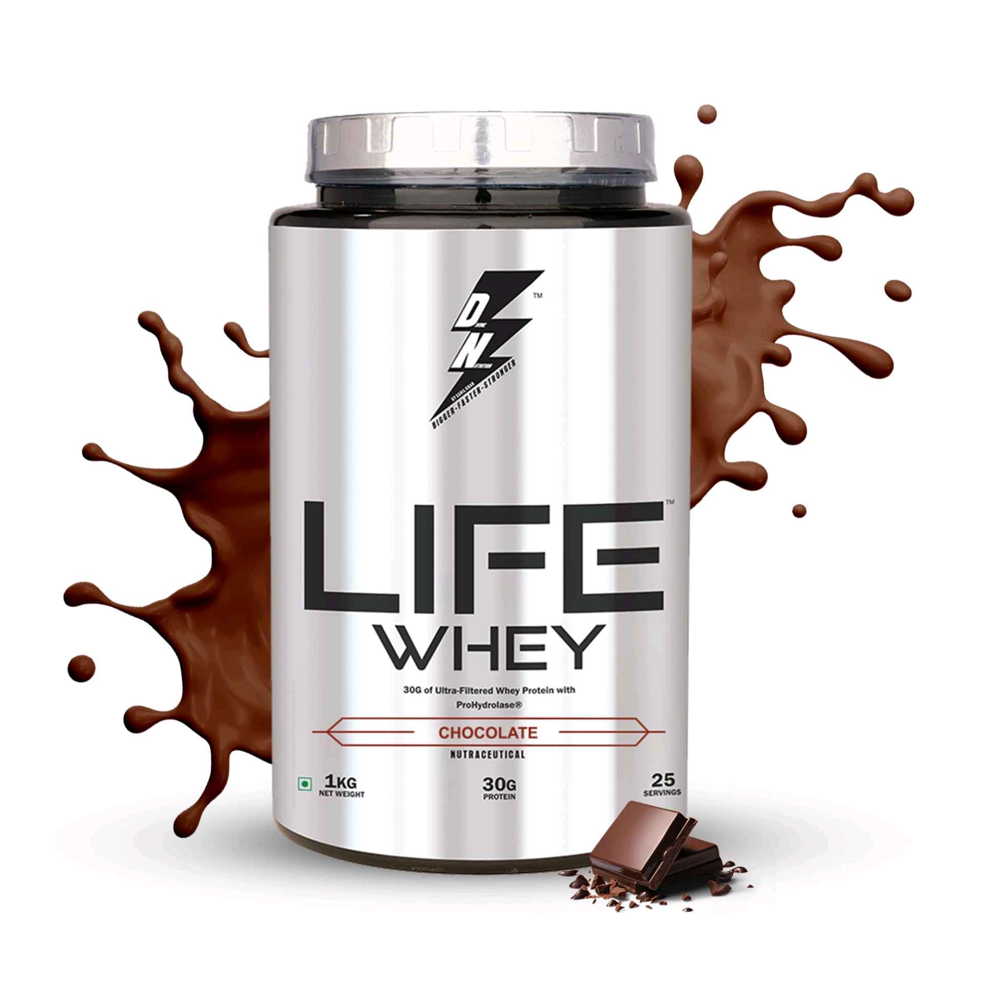 Divine Nutrition Life Whey, 1Kg- Chocolate