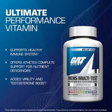Gat Sports Mens Multi+Test 60Tablets Multivitamin With Testosteron Support