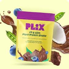 Plix Fit & Slim Plant Protein Shake, 350 Gm, Chocolate