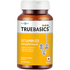 Truebasics Vitamin D3 50 Soft Gelatin Capsules