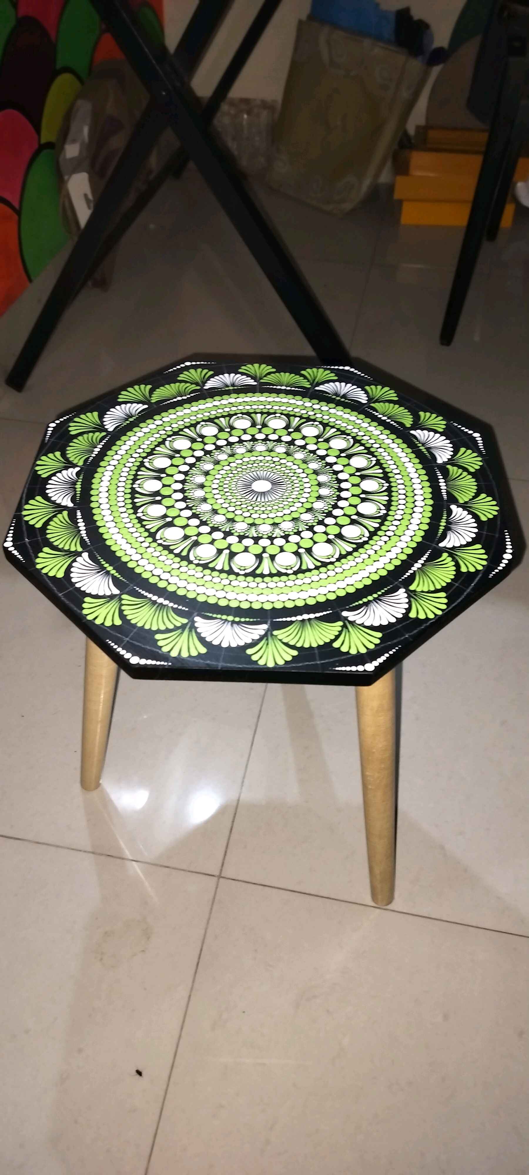 White Peg Table