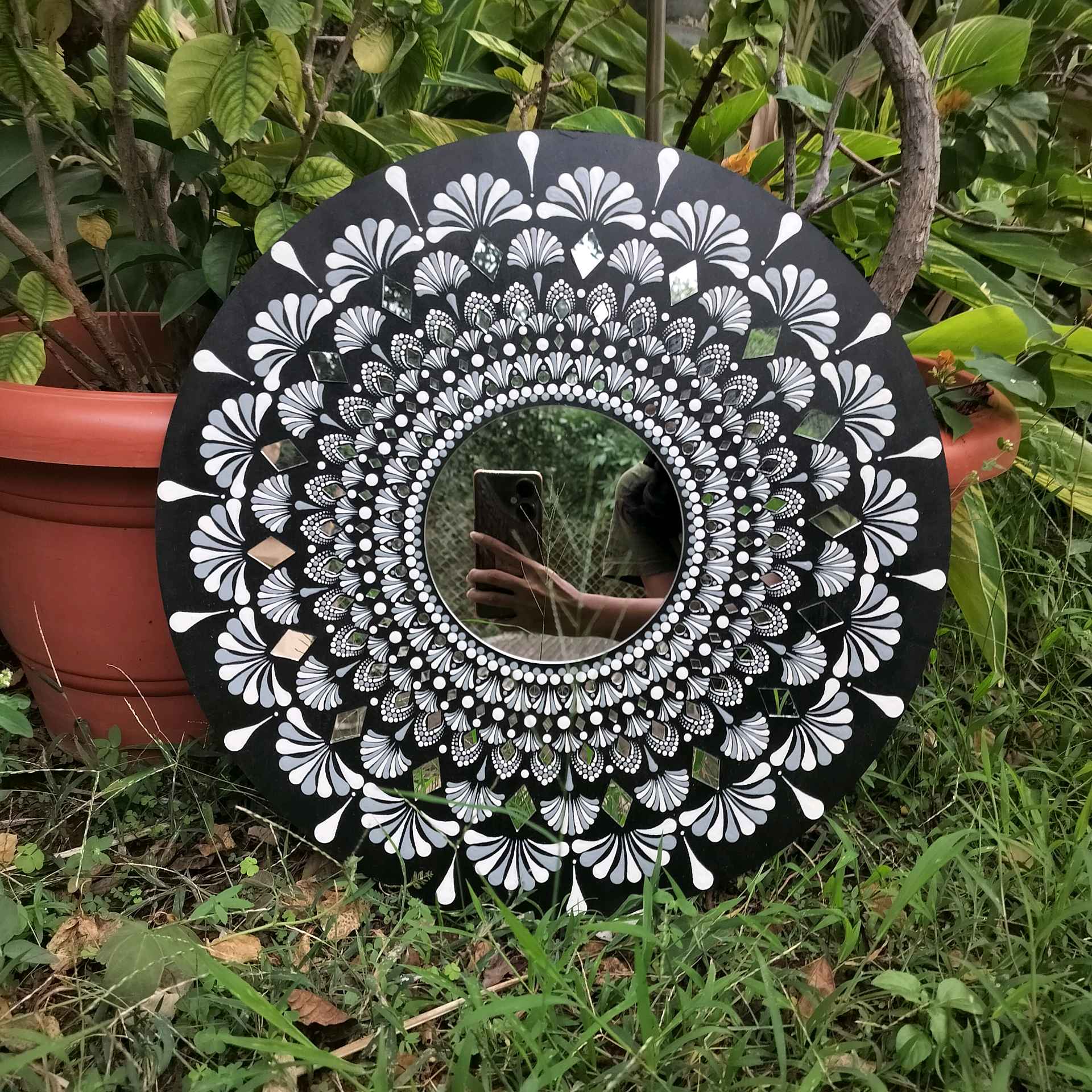 Mandala with Mirror in between