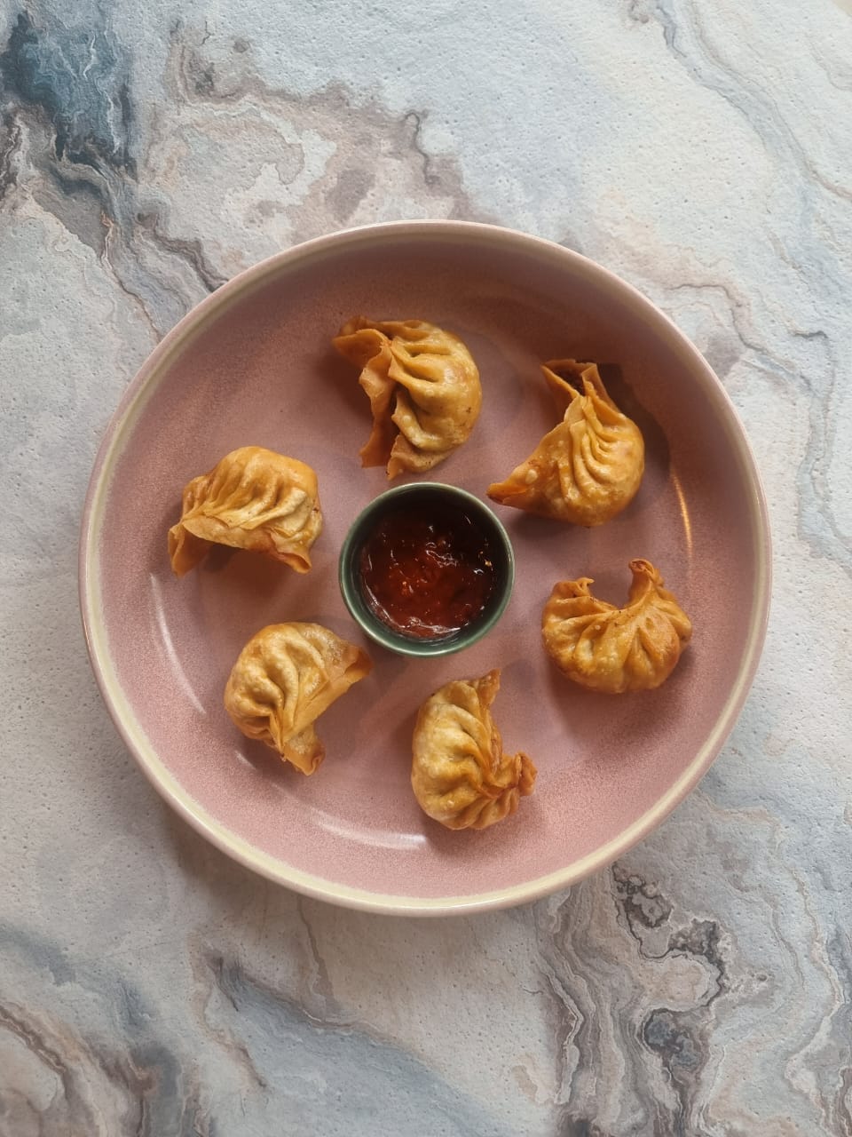 Crispy Fried Chicken Schezwan Momos